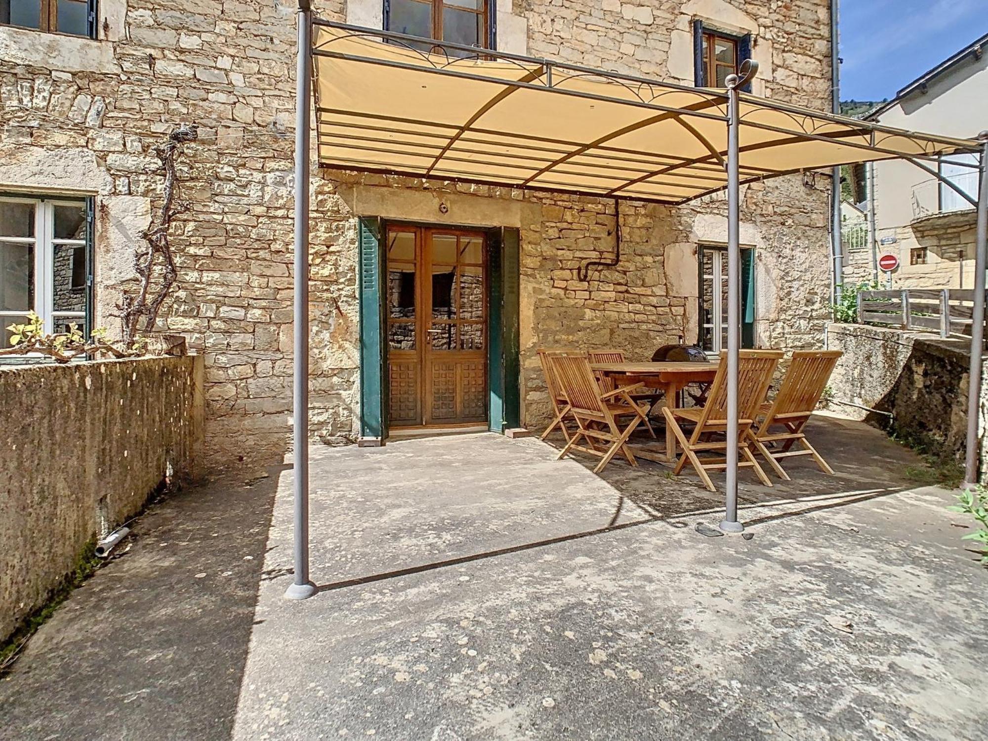 Gorges Du Tarn Gite En Pierres Avec Terrasse Quezac  Exterior foto